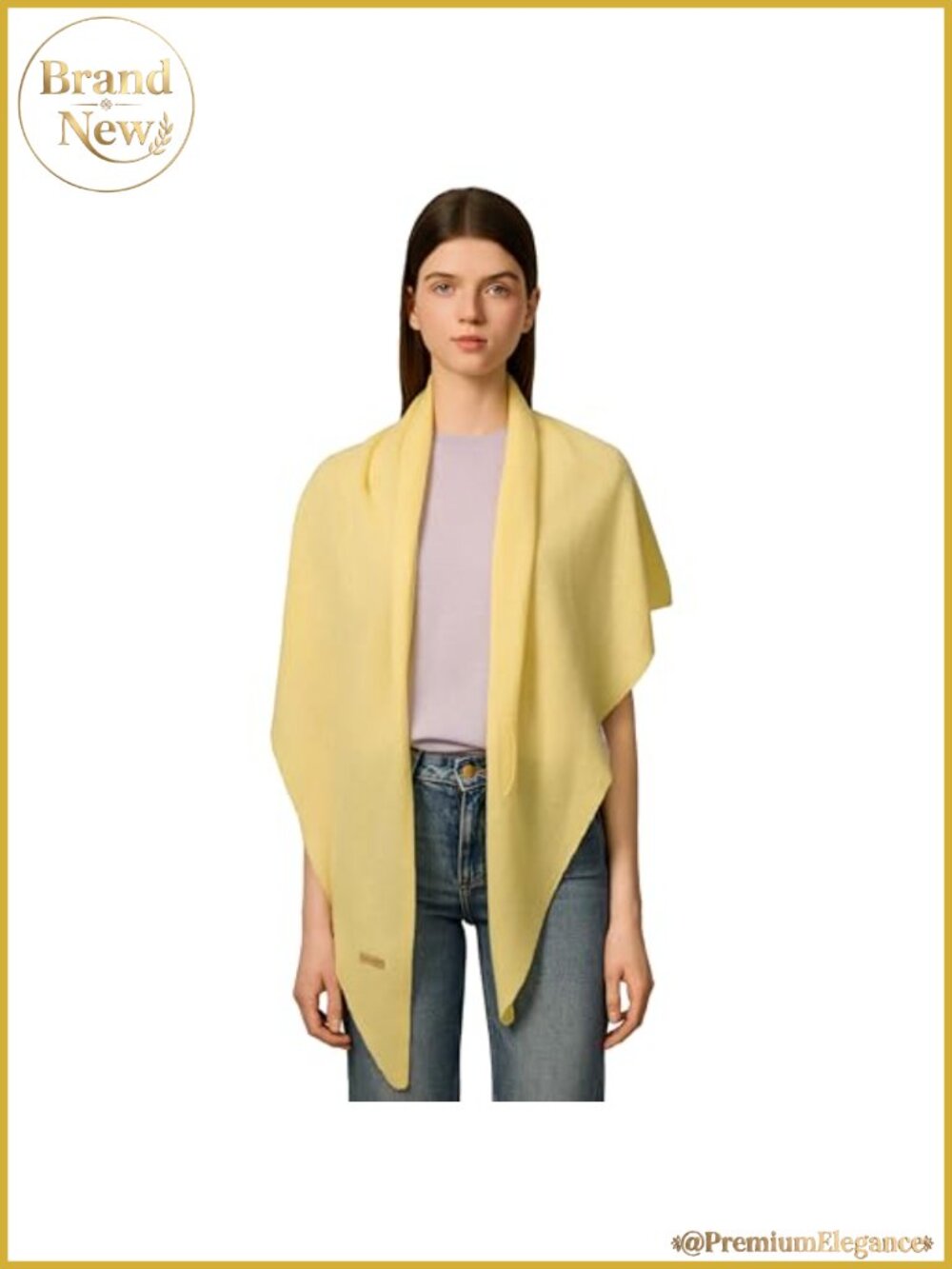 Cashmere Wool Blend Shawl Wraps for Women Triangle Scarf